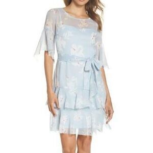 NWT French Connection Light Blue Floral Dress